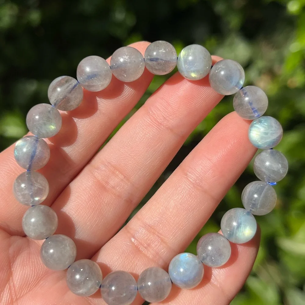 9mm super‎ flashy labradorite bracelet